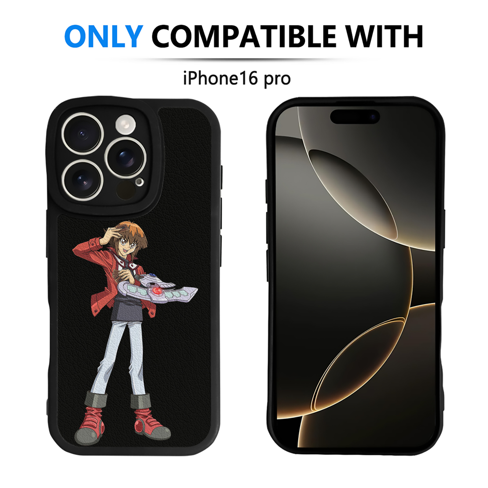 遊☆戯☆王 Yu-Gi-Oh! 【iPhone 16シリーズ対応】シリコンスマホケース（レザー調） 材質：シリコン